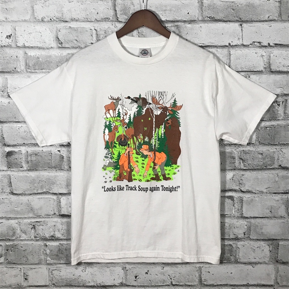 Vintage Hunting Comic T-Shirt Medium